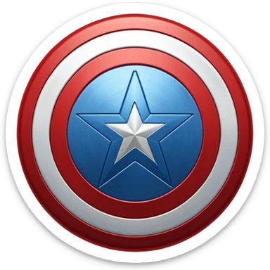 captain america shield emoji 3d sticker