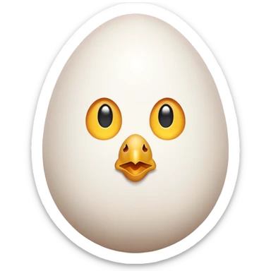 chicken egg sticker