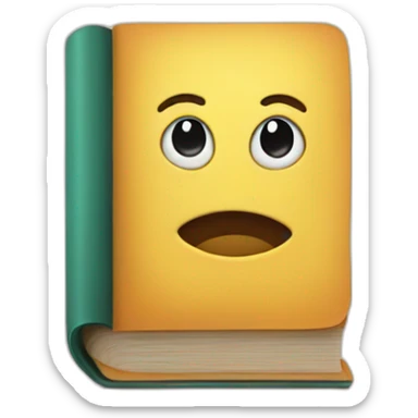 Book with face sticker
