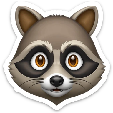 hacker racoon sticker