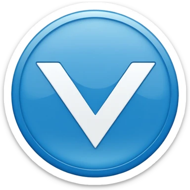 Centang putih di dalam lingkaran biru sticker