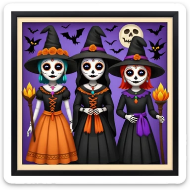 Day o the death, missing people, hereditary movie, museum,,culture,museum in mexico, clothes o missing people, witches, witchcraft sticker