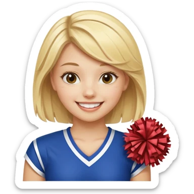 Cheer squad, blonde, Burnett  sticker