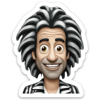 Beetlejuice from Howard Stern sticker
