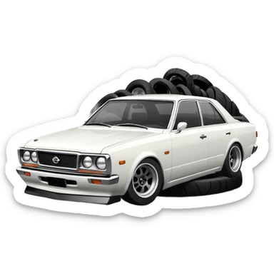 nissan laurel c35 escape sticker