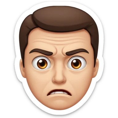 eye twitching of anger  sticker