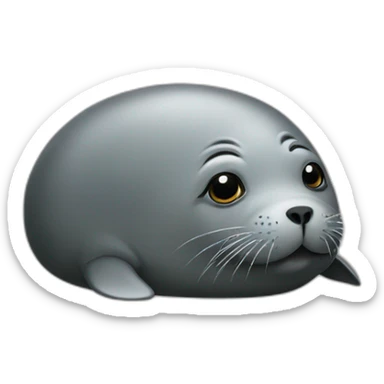 A fat seal sticker