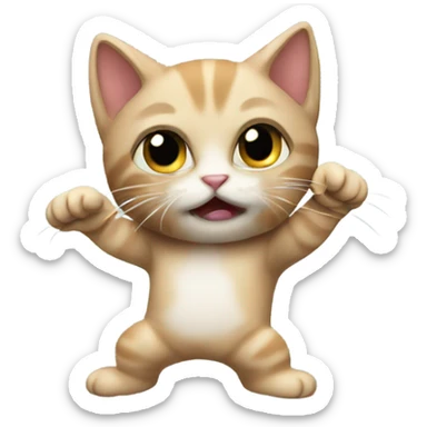 Kitten robbing  sticker