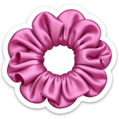 Pink Hair scrunchie sticker