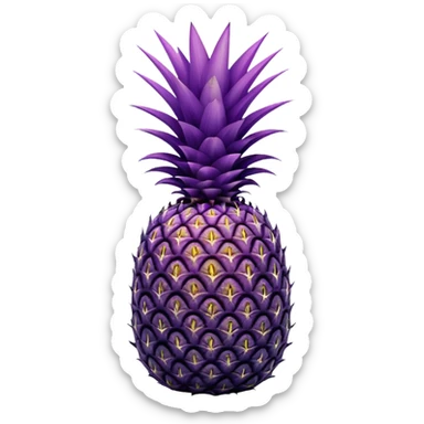pineapple that is purple sticker