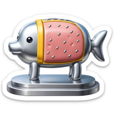  SPAM meat jeff koons style sculpture art french landscape  sticker