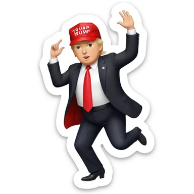 Donald Trump MAGA hat dance sticker