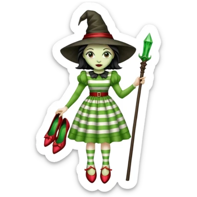 Wicked Witch of the East from the Wizard of Oz sticker