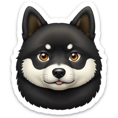 Black Shiba Inu  sticker
