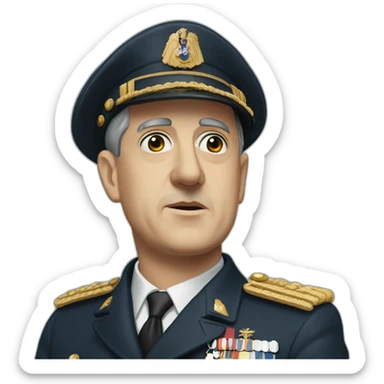 charles de gaulle sticker