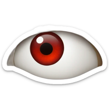 bloodshot eyes pointing up sticker