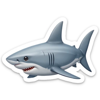 A shark fin out of water sticker