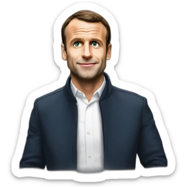 Macron dans la rue sticker