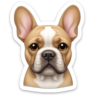 Light Brown French bulldog sticker