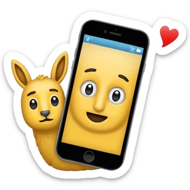 celular con llamada que diga "cliente 1" sticker