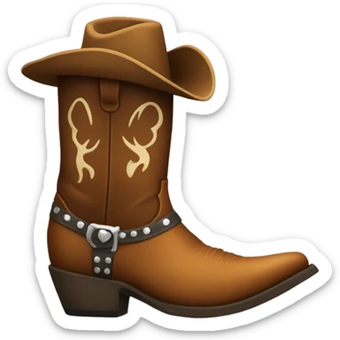 cowboy boot sticker