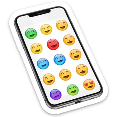 basic emoji's iphone  sticker