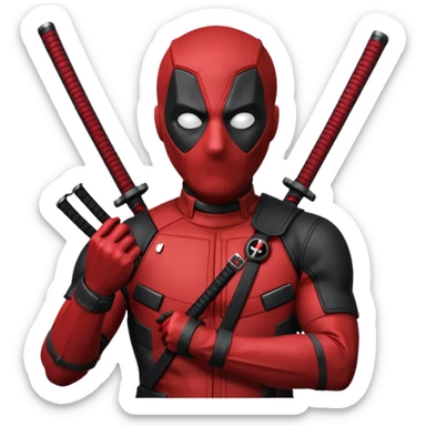 DeadPool from marvel rivals sticker