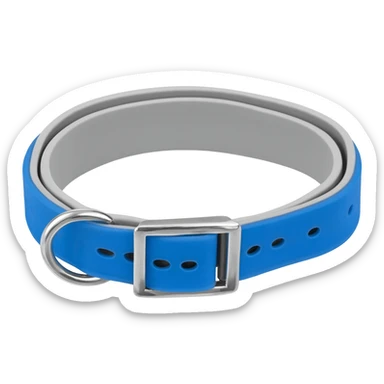 an antiparasitic grey dog collar sticker