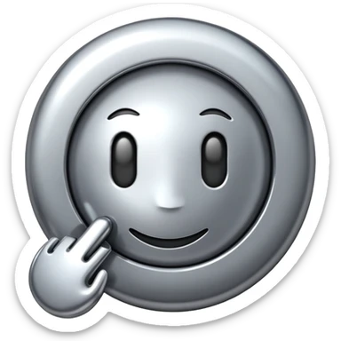 Made of Shiny Chrome sticker