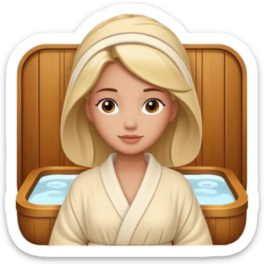 princess at a spa sticker