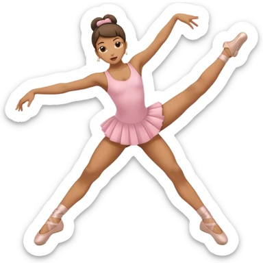 hip hop ballerina, doing a breakdance move sticker
