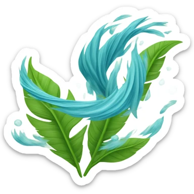 Gust wind air blow breeze sticker