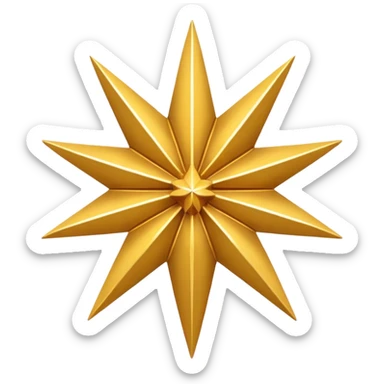 i want a star with only 9 points on it sticker