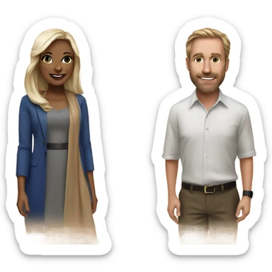 Maree Ann and Douglas in Dubai sticker