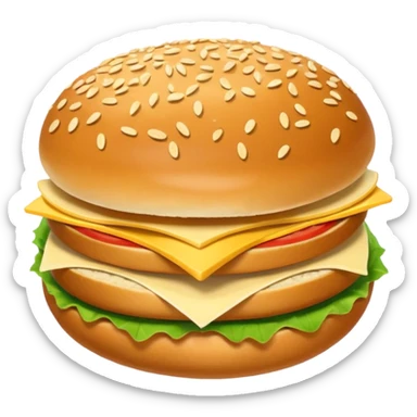 Sandwich bun sticker