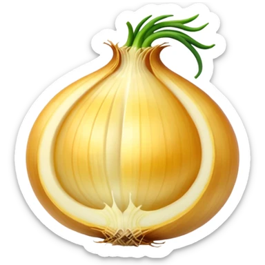 sliced yellow onion sticker