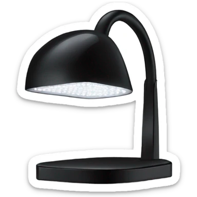 Black LED nail lamp sticker