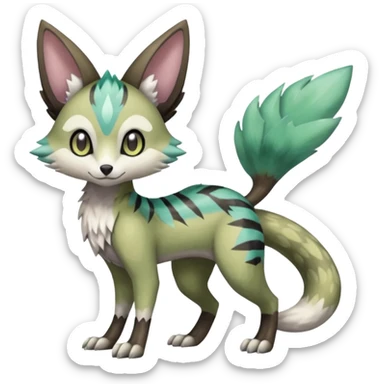 Meloetta-Vernid-Trico-Sergal-Genet-Pokémon-Fakémon-creature sticker