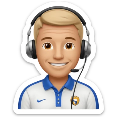 a football coach sticker