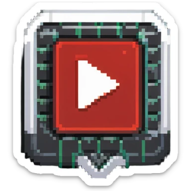 YouTube verified channel badge with checkmark and red play button sticker