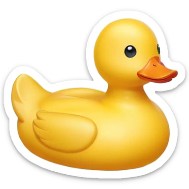 Rubber duck sticker