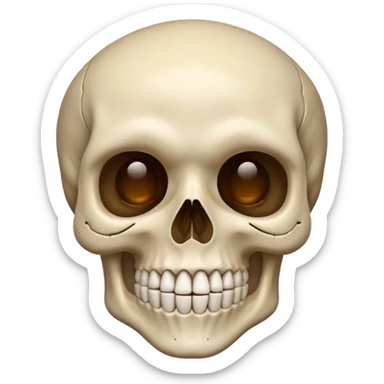 Eye wink skull sticker