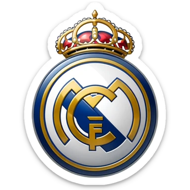 I want an emoji of real madrid logo of football and it should look realistic sticker