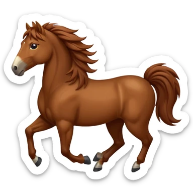 Create mustang horse emoji sticker