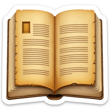 Lectura libro abierto marron sin fondo  sticker