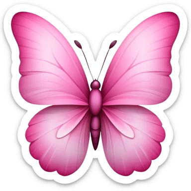 Papillon rose sticker