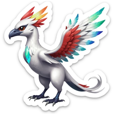Trico-Gryphon-Latias-Silvally-fusion-creature (full body) sticker