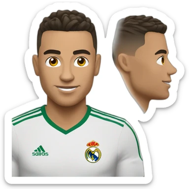 ronaldo en tenu large sticker