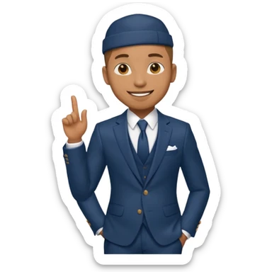 Pitbull, Rapper with suit sticker