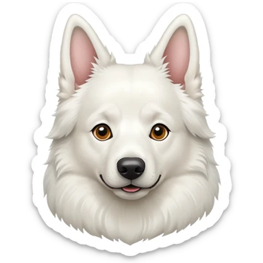 White swiss sheperd dog sticker